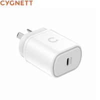 Cygnett PowerPlus 25W USB-C Wall Charger Fast Power Delivery White CY3673PDWLCH