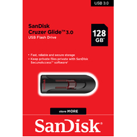 SanDisk USB Cruzer Glide 3.0 128GB Flash Drive Memory Stick CZ600-128G