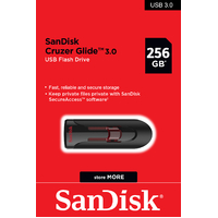 USB SanDisk Cruzer Glide 3.0 256GB Flash Drive Memory Stick CZ600-256G