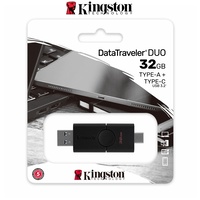 Type-C USB 32GB Kingston Datatraveler Duo USB 3.2 Type-C to Type-A Flash Drive