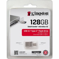 Type-C USB Drive 128GB Kingston DataTraveler MicroDuo 3C USB Flash Drive Memory Stick Tablet PC MAC Android USB 3.1 100Mb/s