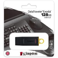 Kingston USB 3.2 DataTraveler Exodia 128GB 3.2 Flash Drive DTX/128GB Yellow