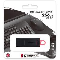 Kingston USB 3.2 DataTraveler Exodia 256GB 3.2 Flash Drive DTX/256GB Red