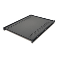 APC by Schneider Electric 1U Rack Shelf - Black - 113.40 kg Maximum Weight Capacity