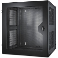 APC by Schneider Electric NetShelter WX 13U Wall Mountable Rack Cabinet for Networking, Airflow System - 482.60 mm Rack Width - Black - Steel - 90.91