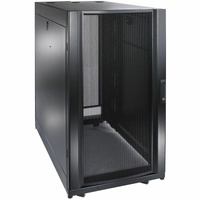APC by Schneider Electric NetShelter SX 24U Floor Standing Enclosed Cabinet Rack Cabinet for Server, Storage - 482.60 mm Rack Width - Black - 1022.73