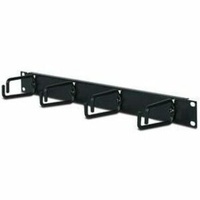APC by Schneider Electric Cable Organizer - Black - Cable Manager - 1U Rack Height