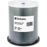 Verbatim 95252 CD Recordable Media - CD-R - 52x - 700 MB - 100 / Pack - White - Printable - Inkjet Printable