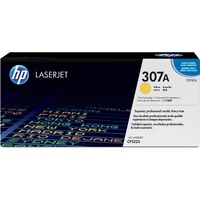 HP 307A (CE742A) Original Laser Toner Cartridge - Single Pack - Yellow - 1 Each - 7300 Pages