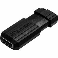 Verbatim PinStripe 16 GB USB 2.0 Type A Flash Drive - Black - 2 Year Warranty - 1 Each
