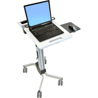 Ergotron Neo-Flex 24-205-214 Laptop Trolley - 6.80 kg Capacity - 4 Casters - Aluminium - 731.5 mm Width x 1214.1 mm Height - Two-tone Grey