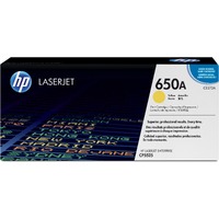 HP 650A Original Laser Toner Cartridge - Yellow - 1 Each - 15000 Pages