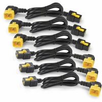 APC by Schneider Electric AP8714R Power Extension Cord - 1.22 m - For PDU - IEC 60320 C20 / IEC 60320 C2016 A - Black - 6 Pcs