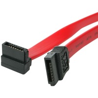 StarTech.com 18in SATA to Right Angle SATA Serial ATA Cable - First End: 1 x 7-pin SATA 3.0 - Female - Second End: 1 x 7-pin SATA 3.0 - Female - 6 -