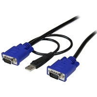 StarTech.com StarTech.com 2-in-1 - Video / USB cable - 4 pin USB Type A, HD-15 (M) - HD-15 (M) - 3.05 m - 10ft KVM Cable - USB KVM Cable - KVM Switch