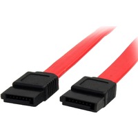 StarTech.com 24in SATA Serial ATA Cable - First End: 1 x 7-pin SATA 3.0 - Female - Second End: 1 x 7-pin SATA 3.0 - Female - 6 Gbit/s - Red
