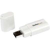 StarTech.com USB 2.0 to Audio Adapter - Sound card - stereo - Hi-Speed USB - 1 x Type A USB 2.0 USB Male - 1 x Mini-phone Audio In Female, 1 x Audio