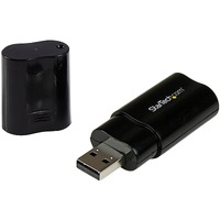 StarTech.com Audio USB Adapter - 1 x Type A USB 2.0 USB Male - 1 x Mini-phone Audio In Female, 1 x Mini-phone Audio Out Female - Black