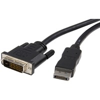StarTech.com 10ft (3m) DisplayPort to DVI Cable, DisplayPort to DVI-D Adapter/Converter Cable, 1080p Video, DP 1.2 to DVI Monitor Cable - First End:
