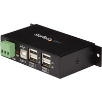 StarTech.com USB Hub - USB Type B - External - Black - TAA Compliant - 4 Total USB Port(s) - 4 USB 2.0 Port(s) - PC, Mac