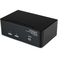 StarTech.com KVM Switchbox - TAA Compliant - 2 Computer(s) - QXGA - 2048 x 1536 - 6 x USB - 6 x DVI - Desktop