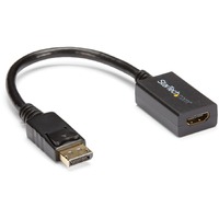 StarTech.com DisplayPort to HDMI Adapter, 1080p DP to HDMI Video Converter, DP to HDMI Monitor/TV Dongle, Passive, Latching DP Connector - 1 x 20-pin
