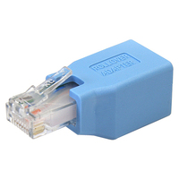 StarTech.com Cisco Console Rollover Adapter for RJ45 Ethernet Cable M/F - 1 x RJ-45 Network Female - 1 x RJ-45 Network Male - Blue