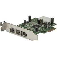 StarTech.com FireWire Adapter - PCI - Plug-in Card - TAA Compliant - 3 Total Firewire Port(s) - 1 Firewire 400 Port(s) - 2 Firewire 800 Port(s) - PC,