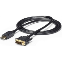 StarTech.com 6ft (1.8m) DisplayPort to DVI Cable, 1080p Video, DisplayPort to DVI-D Adapter/Converter Cable, DP 1.2 to DVI Monitor Cable - First End: