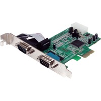 StarTech.com 2-port PCI Express RS232 Serial Adapter Card - PCIe to Dual Serial DB9 RS-232 Controller - 16550 UART - Windows and Linux - 2-port PCI -