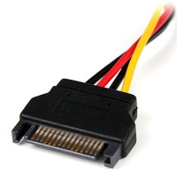 StarTech.com Adapter Cord - 15.24 cm - For Hard Drive - Serial ATA / LP4 - Black