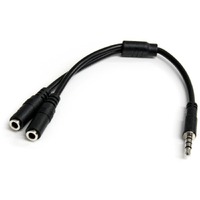 StarTech.com Headset adapter for headsets with separate headphone / microphone plugs - 3.5mm 4 position to 3 position and 2 position 3.5mm M/F - a -