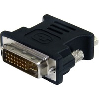 StarTech.com DVI to VGA Cable Adapter - Black - M/F - 1 x 29-pin DVI-I (Dual-Link) Video Male - 1 x 15-pin HD-15 VGA Female - Black