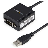 StarTech.com USB to Serial Adapter - 1 port - USB Powered - FTDI USB UART Chip - DB9 (9-pin) - USB to RS232 Adapter - Add an RS232 serial port with -