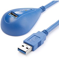 StarTech.com 5 ft Desktop SuperSpeed USB 3.0 Extension Cable - A to A M/F - First End: 1 x 9-pin USB 3.0 Type A - Male - Second End: 1 x 9-pin USB A