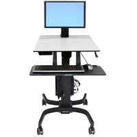 Ergotron WorkFit-C 24-215-085 Height Adjustable Computer Stand - Up to 61 cm (24") Screen Support - 7.30 kg Load Capacity - 60.7 cm Width x 57.9 cm -