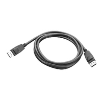Lenovo 1.83 m DisplayPort A/V Cable for Monitor - First End: 1 x 20-pin DisplayPort 1.2 Digital Audio/Video - Male - Second End: 1 x 20-pin 1.2 -