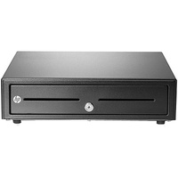 HP Cash Drawer - 2 Media Slot - 3 Lock Position - Printer Driven - Black - 109.2 mm Height x 414 mm Width x 411.5 mm Depth