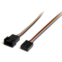 StarTech.com 12in 4 Pin Fan Power Extension Cable - For CPU Fan - Molex / Molex - 1 Pcs