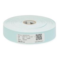 Zebra Z-Band Fun 10012712-3 Multipurpose Label - 25.40 mm Width x 254 mm Length - Permanent Adhesive - Direct Thermal - Blue - Polypropylene - 350 /