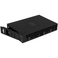 StarTech.com Drive Bay Adapter for 3.5" Serial Attached SCSI (SAS), SATA/600 - Serial ATA/600 Host Interface Internal - Black - 1 x HDD Supported - 1