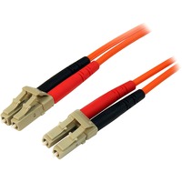 StarTech.com 2m Fiber Optic Cable - Multimode Duplex 50/125 - LSZH - LC/LC - OM2 - LC to LC Fiber Patch Cable - First End: 2 x LC Network - Male - 2