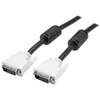 StarTech.com 5m DVI-D Dual Link Cable - Male to Male DVI-D Digital Video Monitor Cable - 25 pin DVI-D Cable M/M Black 5 Meter - 2560x1600 - Provides