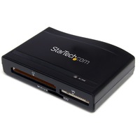 StarTech.com USB 3.0 Multi Media Flash Memory Card Reader - CompactFlash Type I, CompactFlash Type II, SD, SDHC, microSDHC, SDXC - 1 Total Number of