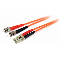 StarTech.com 3m Fiber Optic Cable - Multimode Duplex 62.5/125 - LSZH - LC/ST - OM1 - LC to ST Fiber Patch Cable - First End: 2 x LC Network - Male -