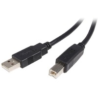 StarTech.com 3m USB 2.0 A to B Cable - M/M - 5m USB printer Cable - 5m USB printer cord - 5m USB 2.0 a to b Cable - First End: 1 x 4-pin USB 2.0 Type