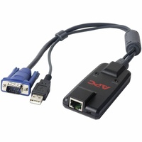 APC by Schneider Electric KVM Cable - 1 Each - Cable for Keyboard/Mouse, KVM Switch - First End: 1 x 15-pin HD-15 - Male, 1 x USB Type A - Male - 1 x