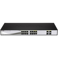 D-Link DGS-1210 DGS-1210-20 20 Ports Manageable Ethernet Switch - Gigabit Ethernet - 10/100/1000Base-T, 1000Base-X - 2 Layer Supported - 4 SFP Slots