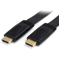 StarTech.com 5m Flat High Speed HDMI Cable with Ethernet - Ultra HD 4k x 2k HDMI Cable - HDMI to HDMI M/M - Flat HDMI Cable - First End: 1 x 19-pin -