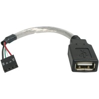 StarTech.com 6in USB 2.0 Cable - USB A to USB 4 Pin Header F/F USB A Female to Motherboard Header Adapter - USB cable - 4 pin USB Type A (F) - 4 pin